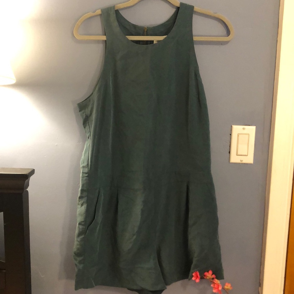 Teal romper by Lou & Grey